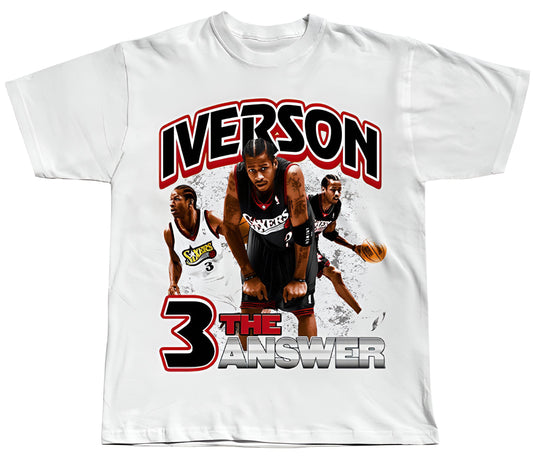 Allen Iverson ‘The Answer’ White Tee