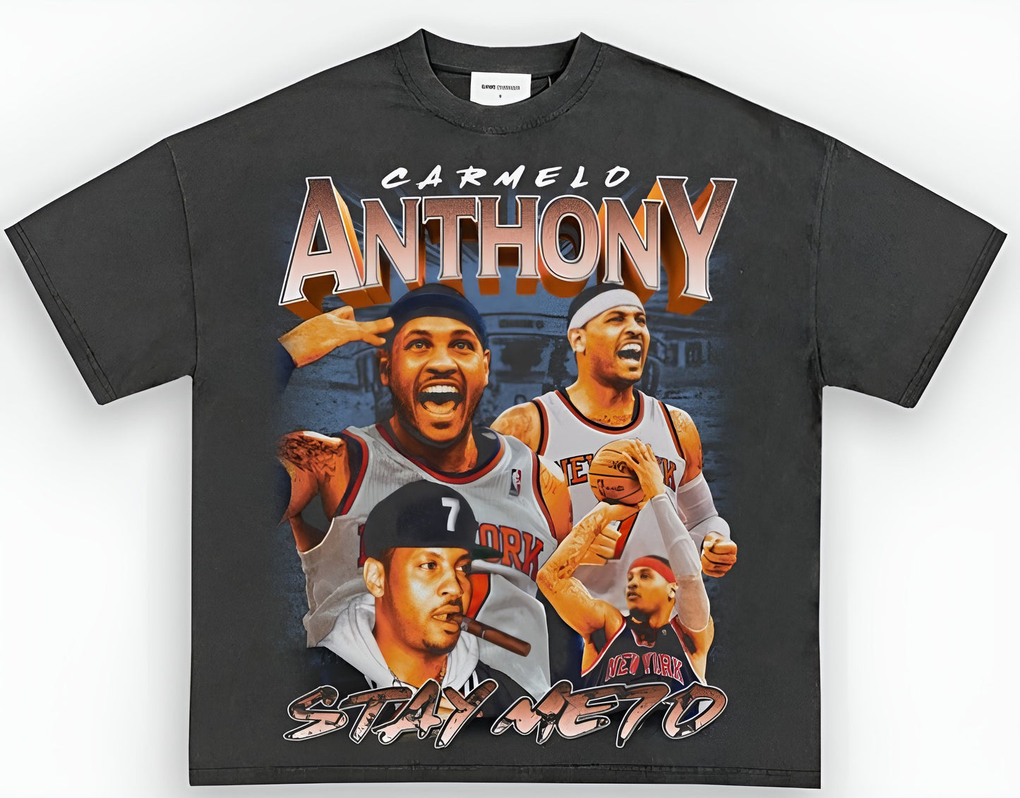 Carmelo Anthony ‘NYK’ Black Tee