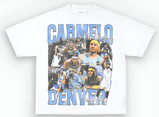 Carmelo Anthony ‘Nuggets’ White Tee