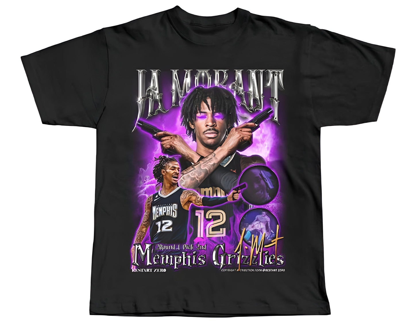 Ja Morant ‘Ja Wick’ Black Tee