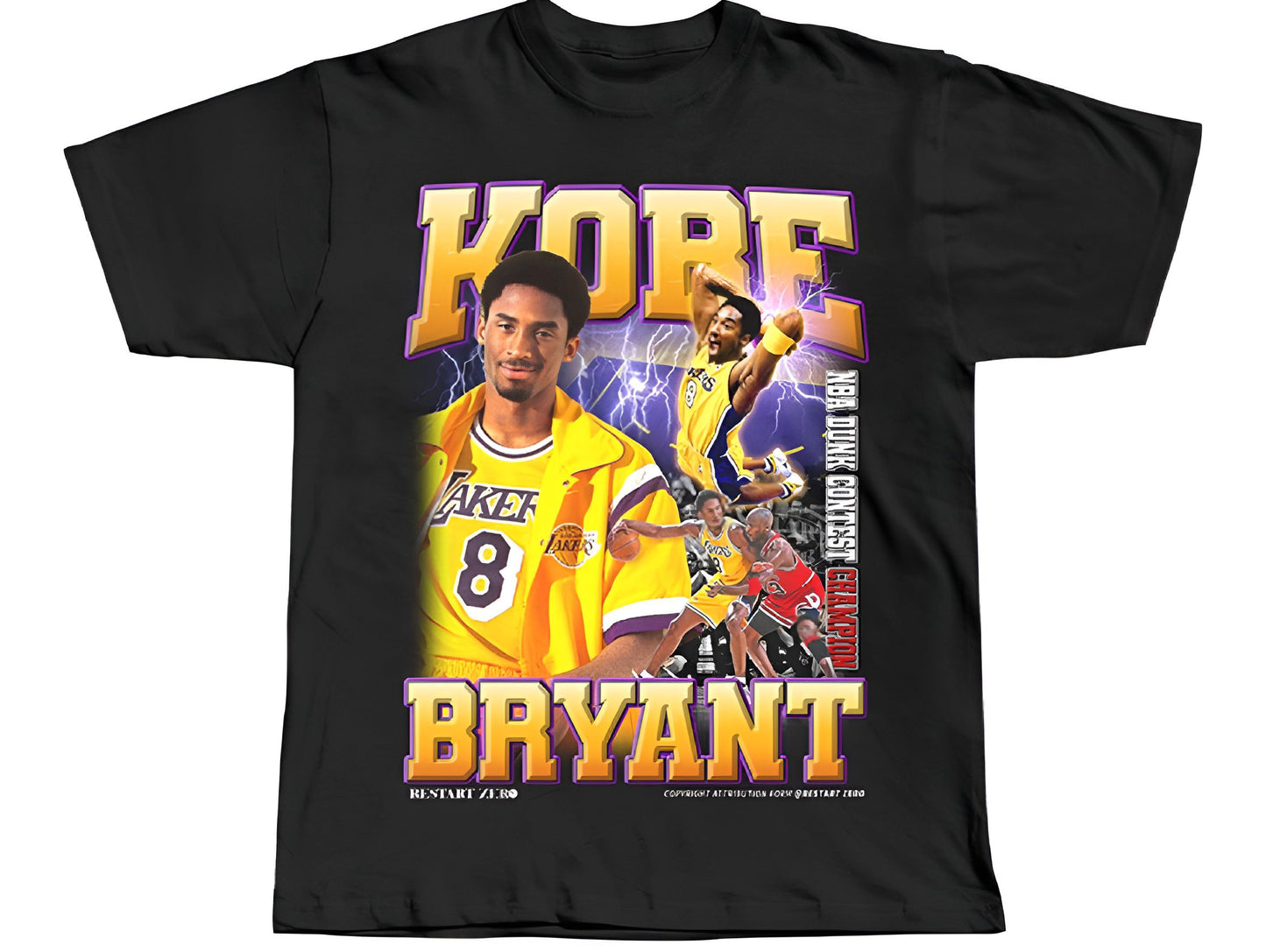 Camiseta Kobe Bryant 'The Dunk' negra